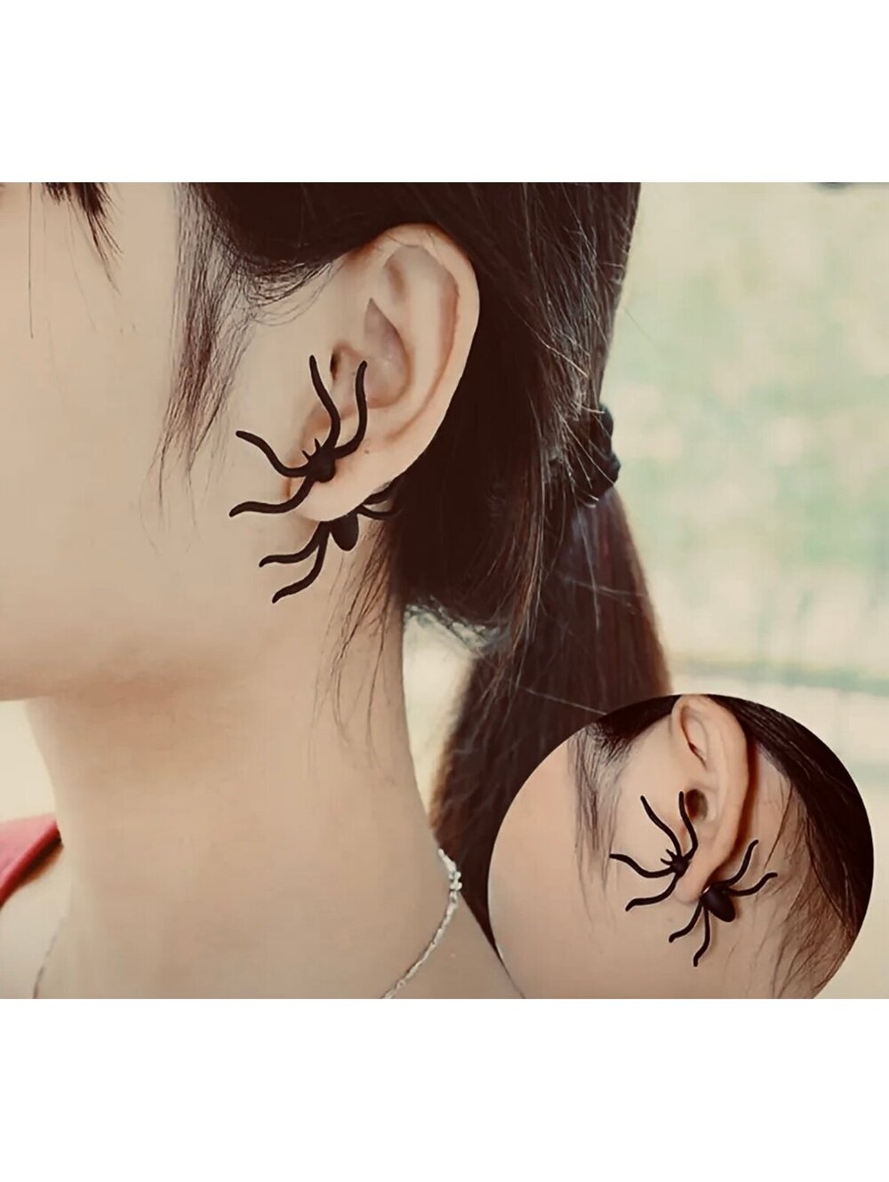 New - *Halloween*- 3D Spider Ear Stud Earrings